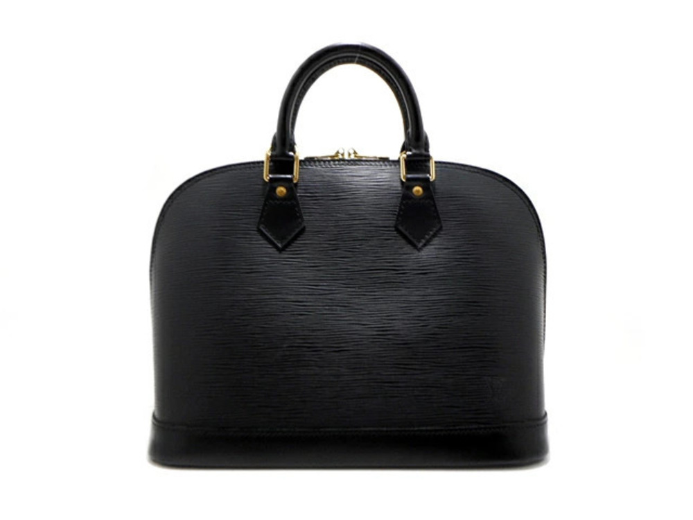 LOUIS VUITTON Alma Handbag Epi Leather Noir Black